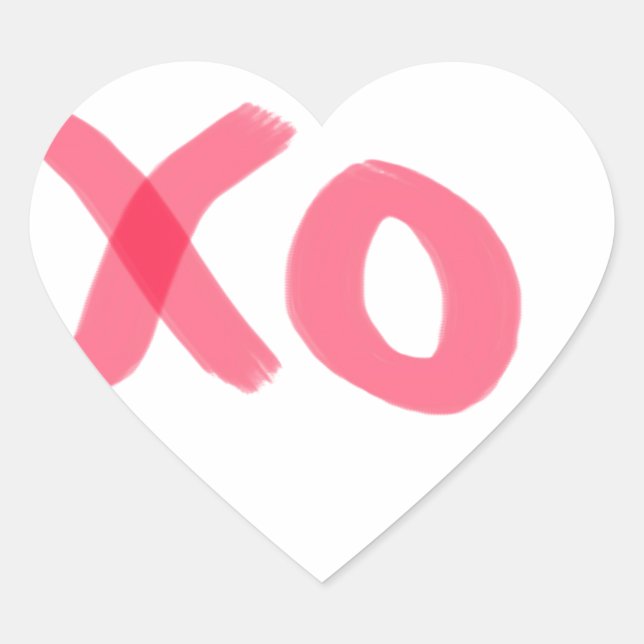 xo heart sticker (Front)