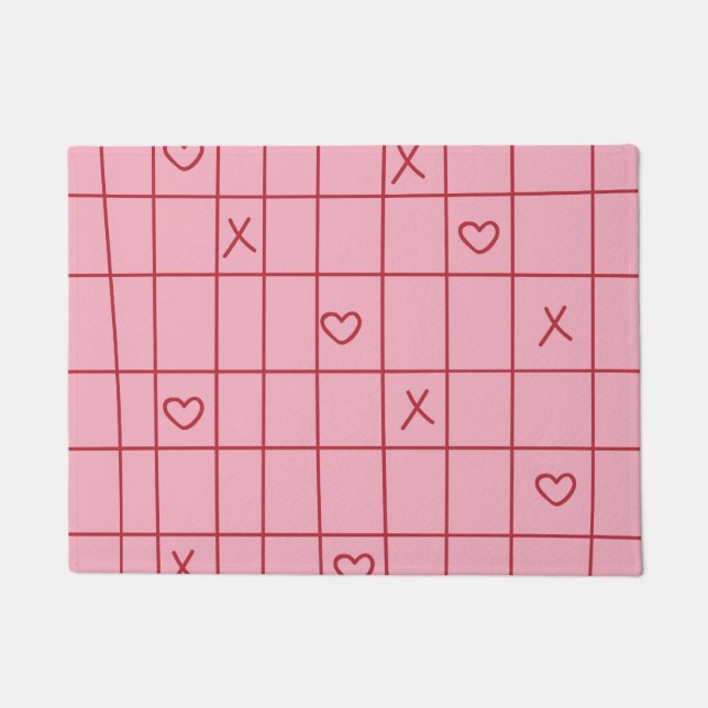 XO Hearts Doormat (Front)