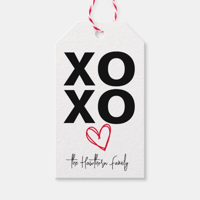 XO Personalised Gift Tag (Front)