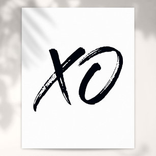 XO Script Love and Hugs Poster