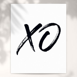 XO Script Love and Hugs Poster