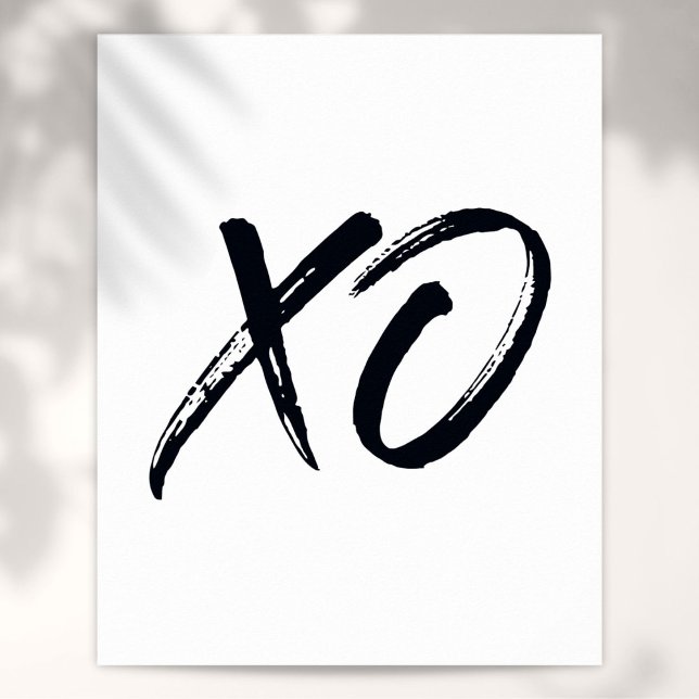 XO Script Love and Hugs Poster (Modern Script XO Script Love and Hugs Poster)