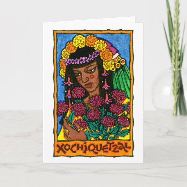 Xochiquetzal Greeting Card (Front)