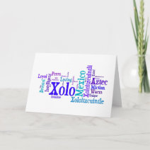 Xolo Blues Greeting Card