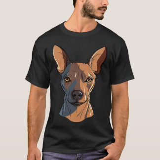 Xolo Xoloitzcuintle Mexican Hairless Dog Face Cute T-Shirt