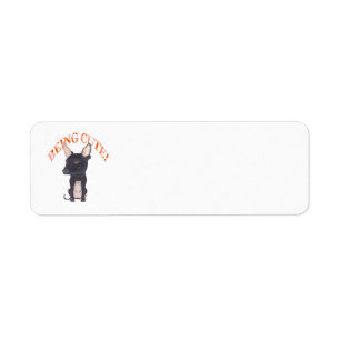 XOLOITZCUINTLE BEING CUTE RETURN ADDRESS LABEL