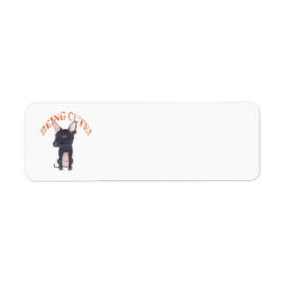 XOLOITZCUINTLE BEING CUTE RETURN ADDRESS LABEL