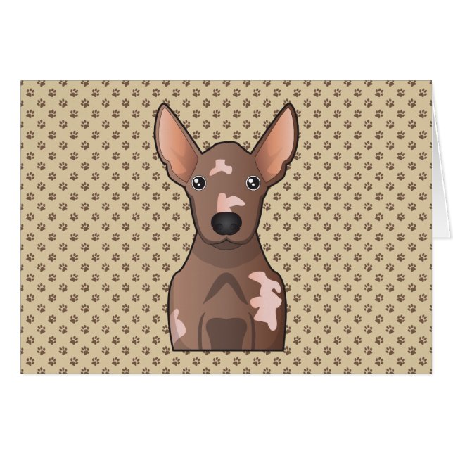 Xoloitzcuintli Cartoon (Front Horizontal)