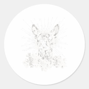 Xoloitzcuintli Dog Lover Retro Style Tattoo Classic Round Sticker