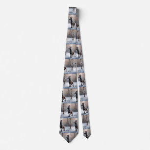 Xoloitzcuintli Let It Snow Christmas Tie