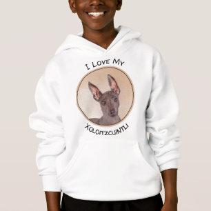Xoloitzcuintli Painting - Cute Original Dog Art