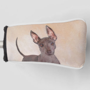 Xoloitzcuintli Painting - Cute Original Dog Art Golf Head Cover
