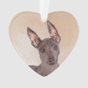 Xoloitzcuintli Painting - Cute Original Dog Art Ornament