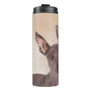 Xoloitzcuintli Painting - Cute Original Dog Art Thermal Tumbler