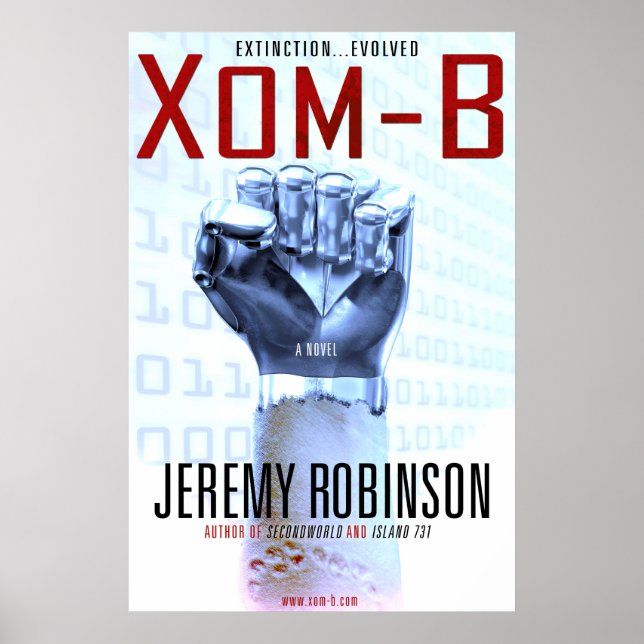 Xom-B - The Novel Cover...as a poster! Poster (Front)