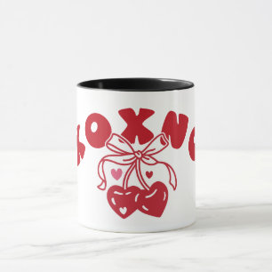 XOXNO Funny Anti Valentine Heart Cherry Mug