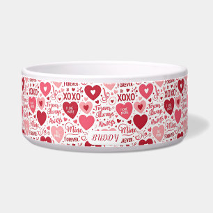 XOXO & Always Be Mine Red & Pink Personalized Pet