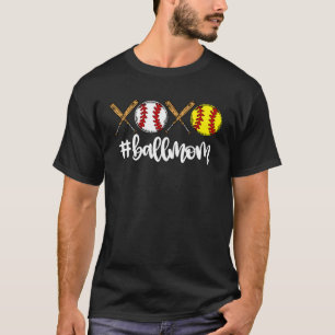 XOXO Ball Mum Baseball Softball Mother s Day Best  T-Shirt