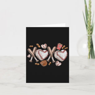 Xoxo Baseball Boys Valentines Day Shirts Men Women Card