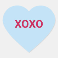 XOXO blue cute fun Valentine's Day conversation