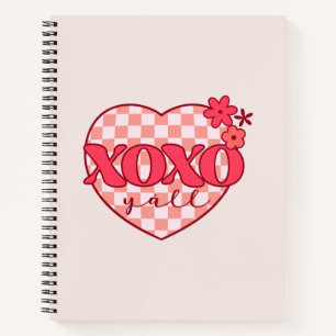 XOXO   Cute & Loving Pink Heart Notebook