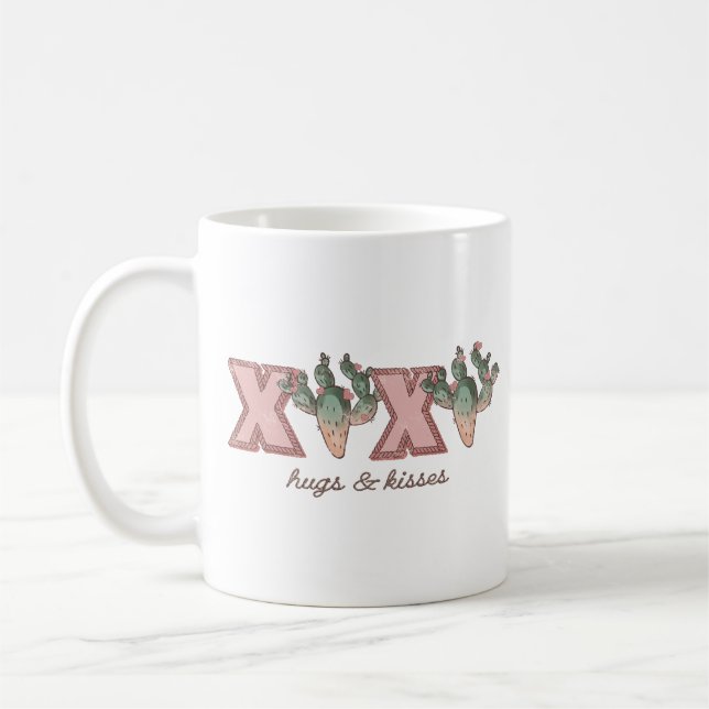 XOXO Desert Cactus Coffee Mug (Left)