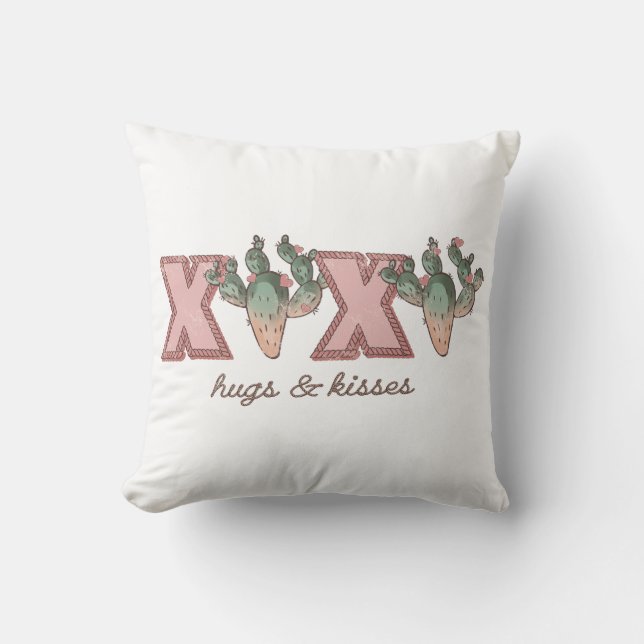 XOXO Desert Cactus Cushion (Front)