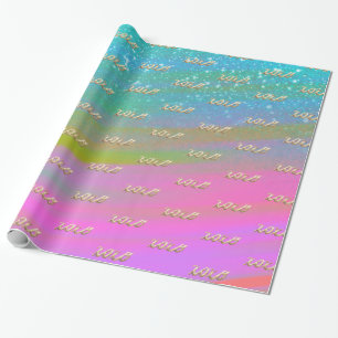 XOXO Gold in Unicorn Wrapping Paper