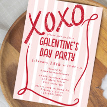 XOXO Hand Drawn Galentine’s Day Party