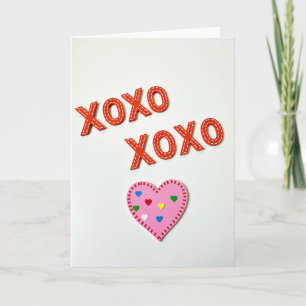 Xoxo Handcrafted Love Card