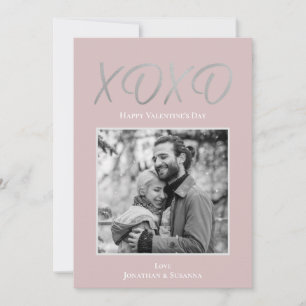 XOXO Happy Valentine's Day Photo Holiday Card