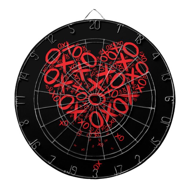 XOXO Heart    Dartboard (Front)