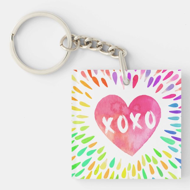 XoXo Heart Key Ring (Front)