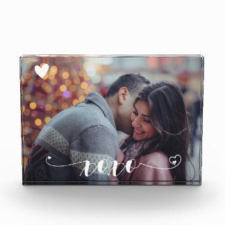 XOXO Heart Personalised Photo Custom Family Block