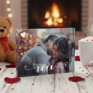 XOXO Heart Personalised Photo Custom Family Block