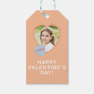 XOXO Heart Photo Valentine's Day Gift Tag