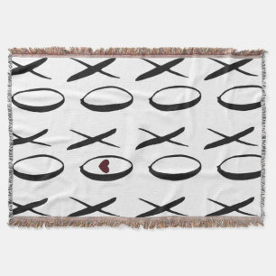XOXO Heart Throw Blanket