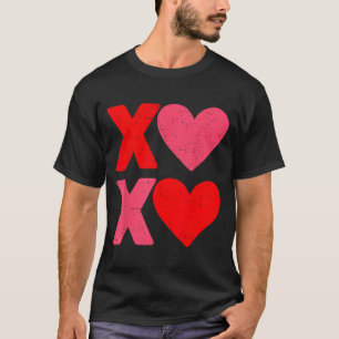 Xoxo Hearts Hugs And Kisses Funny Valentines Day B T-Shirt