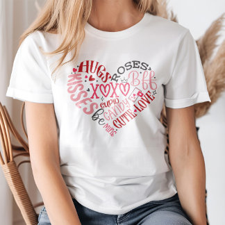 XOXO Hearts Love & Kisses Valentine's Day T-Shirt