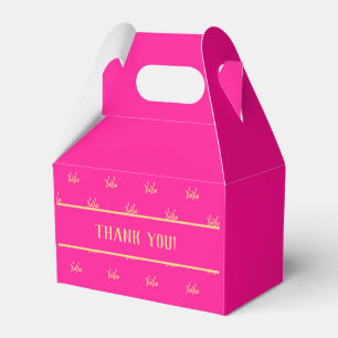 XOXO Hot Pink Valentine’s Day Thank you Favour Box