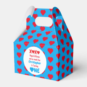 XOXO Hugs and Kisses 1st Birthday Favour Box
