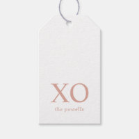 XOXO Hugs & Kisses Simple Blush Pink Minimalist