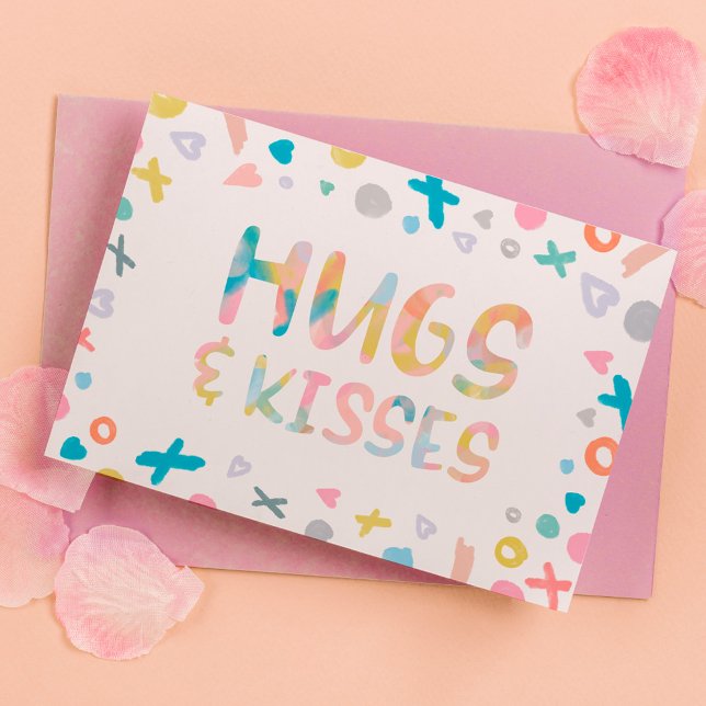 XOXO Hugs, Love & Kisses Happy Valentine's Day Holiday Card (XOXO Hugs, Love & Kisses Happy Valentine's Day Holiday Card)