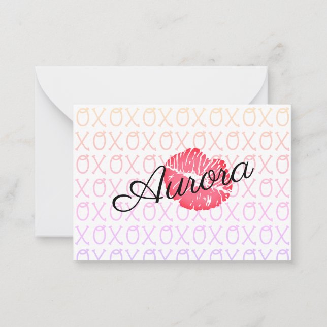 XOXO kiss Card (Front)