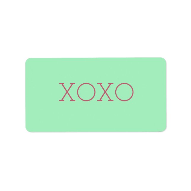 XOXO Labels (Front)