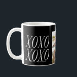 XOXO Love in Black | Mug<br><div class="desc">Sip with style! Custom Photo mugs make the perfect gifts :) Easily customise the background colour to a shade of your choice! Simply click on the "Customise it" button and select your background colour from the swatches. All photography is displayed as a sample only and is not for resale. This...</div>