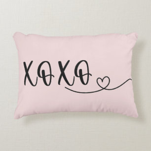 XOXO Love Script Decorative Cushion
