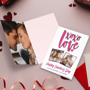 XOXO LOVE Valentine's Day Photo Card