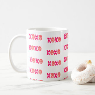 XOXO Lovely Typography Pattern Coffee Mug