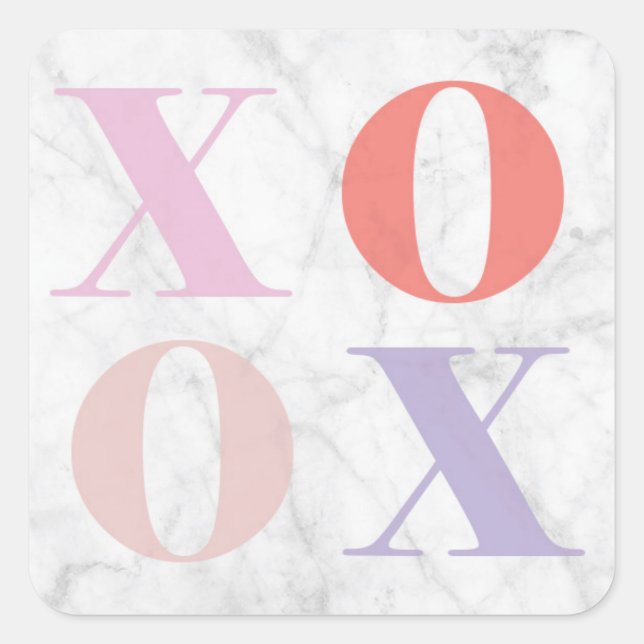 XOXO Marble Sticker (Front)